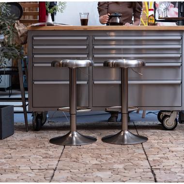 カウンターチェア　ステンレス　椅子 ステンレス×スチール カウンタースツール Surfer(サーファー