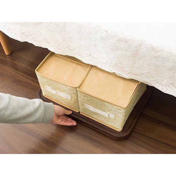 マルチスタンド キャスターボード 台 移動台 空気清浄機台 平台 持ち運び台 ブラウン ナチュラル | 宮武製作所 | 06