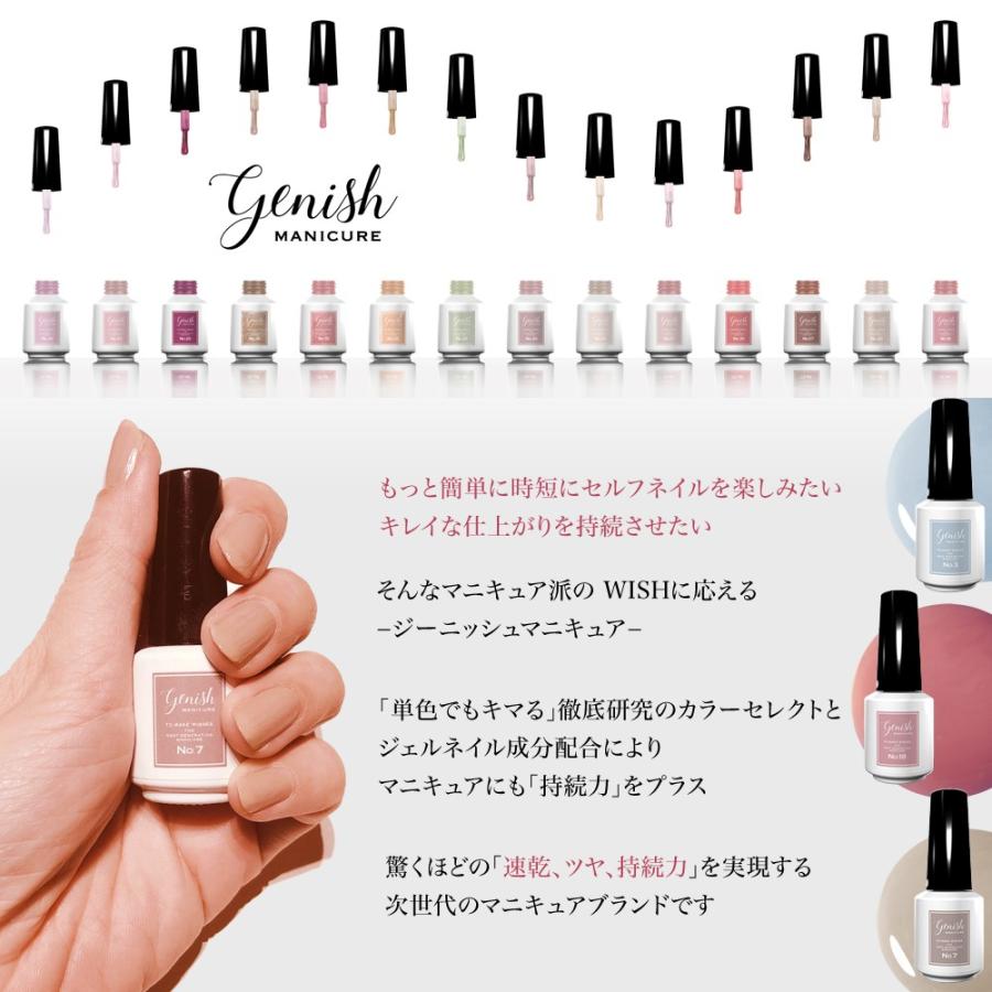 ジーニッシュ マニキュア No.62 カメオ No.63 オンディーヌ No.64 オールドアンバー No.65 ローズヘイズ　Genish セルフ ネイル｜cosme-s｜15