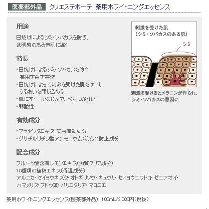 クラシ エクリエステボーテ 薬用ホワイトニングエッセンス（医薬部外品