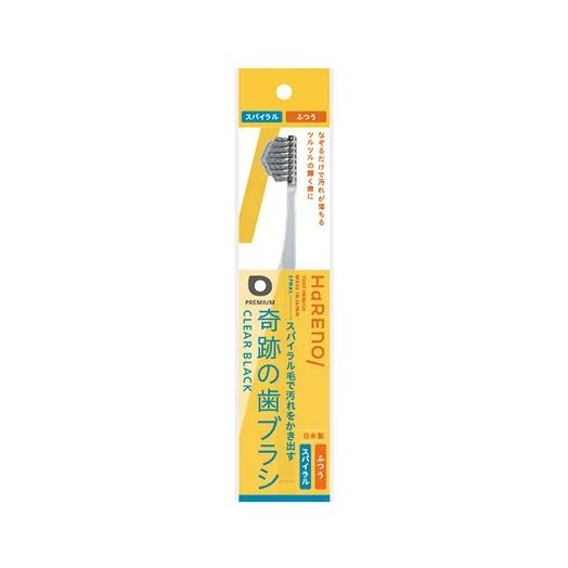 HaRENO 奇跡の歯ブラシ スパイラル クリアブラック : コスメビレッジ