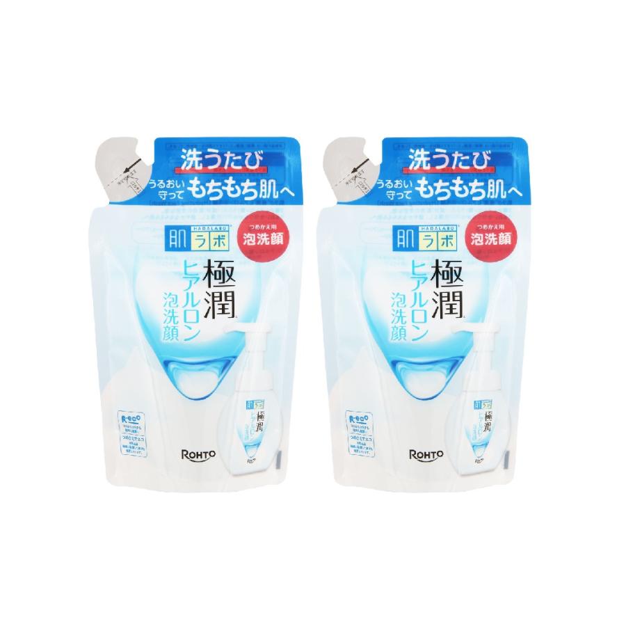【新品未開封】肌ラボ極潤ヒアルロン泡洗顔本体+詰替2個×8個セット　まとめ売り ロート製薬 肌ラボ 極潤ヒアルロン泡洗顔 つめかえ用 2個セット140ml
