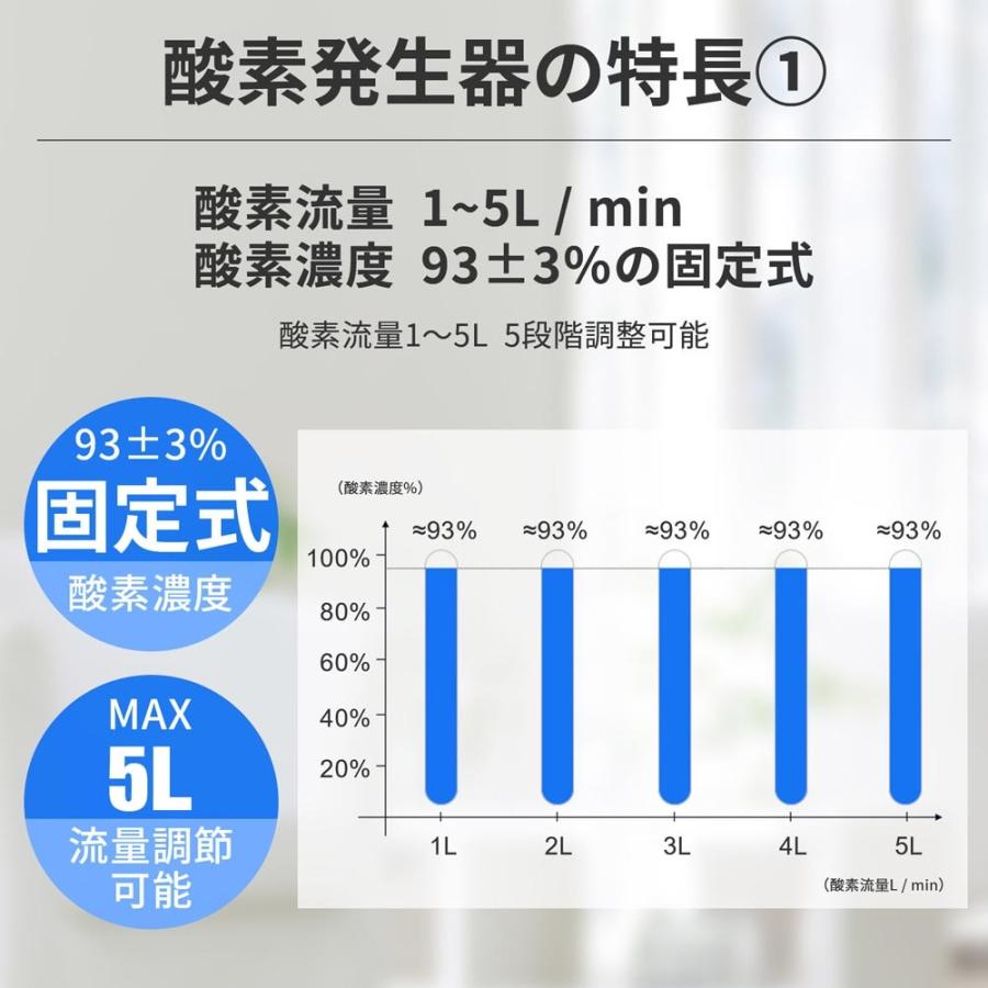 RABLISS P15倍 酸素発生器 ペット 大型 高スペック 93%高濃度 高