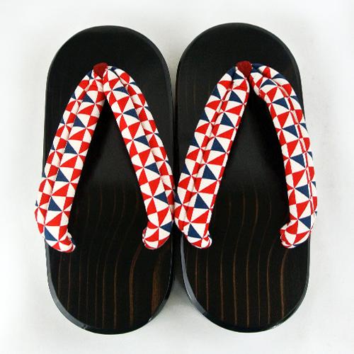 日田下駄 女性用(レディースフリーサイズ) 23〜25cm 丸ソフト墨塗(塗り