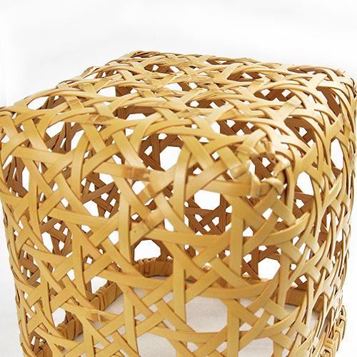 受注生産 別府竹細工 八つ目(八ツ目)編み フリーボックス 205mm×205mm