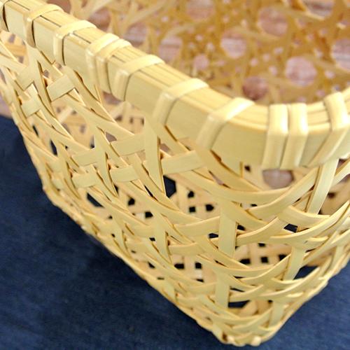 受注生産 別府竹細工 八つ目(八ツ目)編み フリーボックス 205mm×205mm