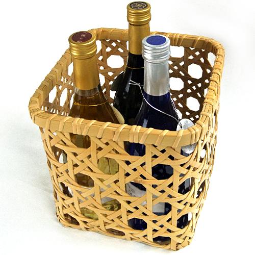 受注生産 別府竹細工 八つ目(八ツ目)編み フリーボックス 205mm×205mm