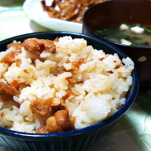 炊きたてご飯に混ぜるだけ ばぁばぁのかしわめし 280g(4合用)×3個セット 国産素材 まぜご飯の素 祐貴や 送料込｜cosmebox｜04