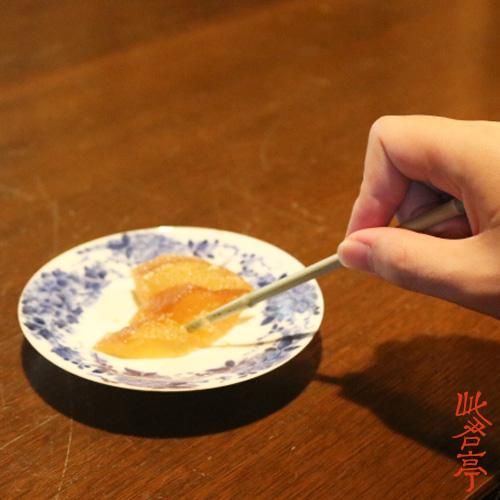 竹工芸 菓子切り 寒竹ようぢ 竹楊枝 5本入り 長さ約15cm 国産竹 天然