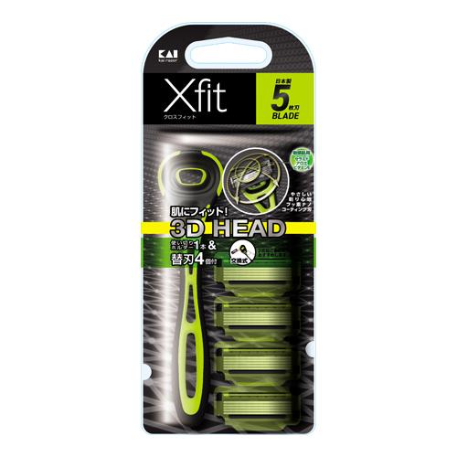 クロスフィット Xfit カミソリ 替刃4コ入り スリムパック 貝印 Kaijirusi コスメボックス Paypayモール店 通販 Paypayモール
