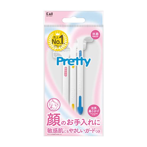 Purity Skin 3本セット Pretty 貝印(Kaijirusi) プリティー フレッシュT かお・ボディ用