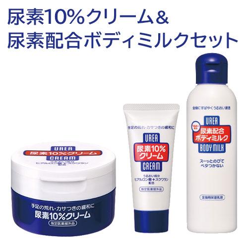 尿素10%クリーム (60g+100g) ＆ 尿素配合ボディミルク 150mL セット