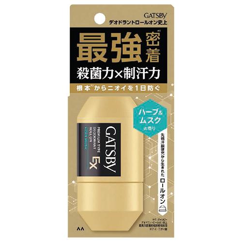 ギャツビー EXプレミアムタイプ デオドラントロールオン ハーブ&amp;ムスク 60ml 制汗剤 速乾 殺菌 医薬部外品 GATSBY マンダム(mandom)（Yahoo!・コスメボックス）