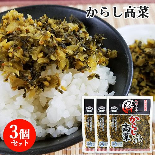 九州産高菜使用 粋からし高菜 150g 3個セット 純正100 ウコン 契約栽培農家 Haccp認定 若山食品 コスメボックス Paypayモール店 通販 Paypayモール
