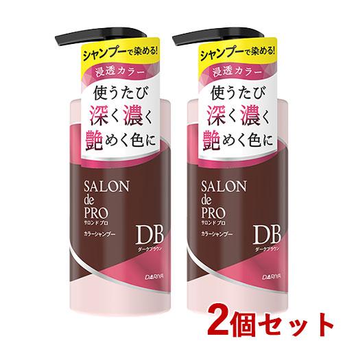 浸透カラーで染まる白髪染めシャンプー カラーシャンプー 300ml 2本セット ダークブラウン サロンドプロ ダリヤ 送料込 | サロンドプロ