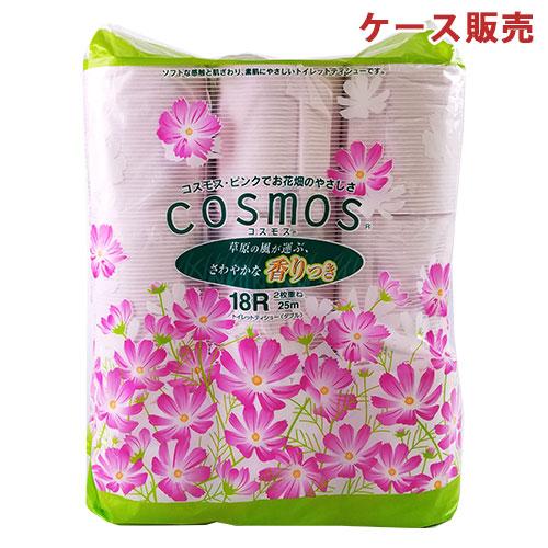 大分製紙 コスモス ロールティッシュー トイレットペーパー 香り付き ダブル18ロール 6個セット ケース販売 送料無料 コスメボックス Paypayモール店 通販 Paypayモール