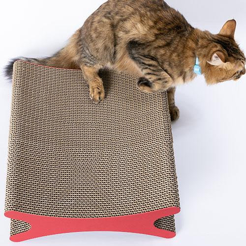 強化段ボールを使用した にゃんボール 爪とぎ リバース 10色から選べる