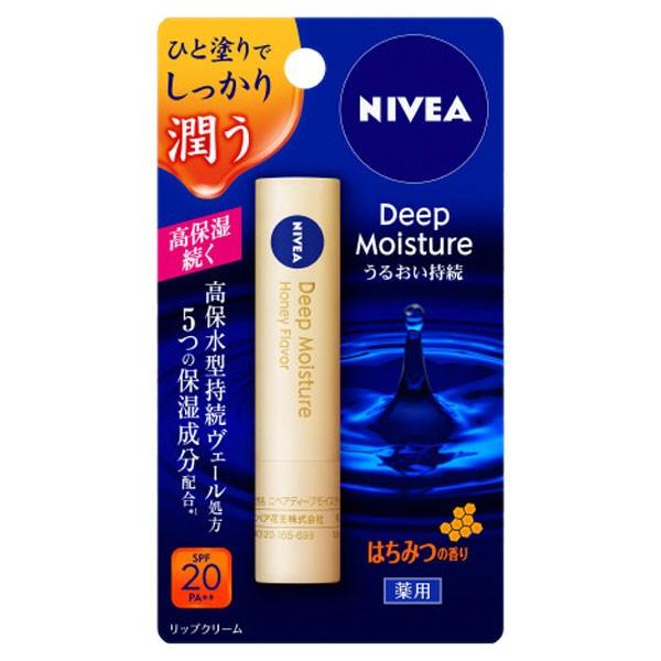ニベア 注目ブランド ニベアディープモイスチャーリップはちみつの香り リップクリーム