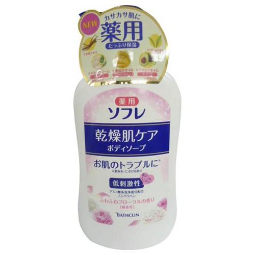 薬用ソフレ 薬用ソフレ 乾燥肌ケアボディソープ(本体　) 550ml｜cosmecom