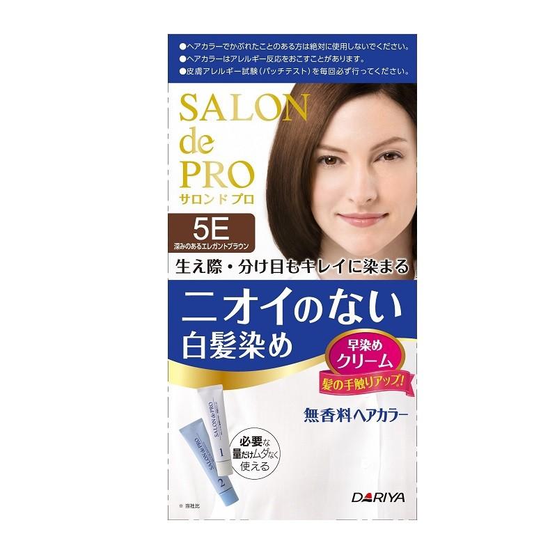 サロン ド プロ 無香料ヘアカラー 早染めクリーム 白髪用 本体 無香料 5e 深みのあるエレガントブラウン 白髪染め アットコスメショッピングpaypayモール店 通販 Paypayモール