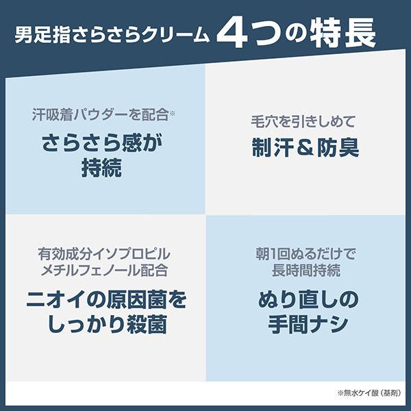 「ポイント10％バック 5月18日0:00〜5月20日1:59」 デオナチュレ 薬用 男足指さらさらクリーム 30g｜cosmecom｜03