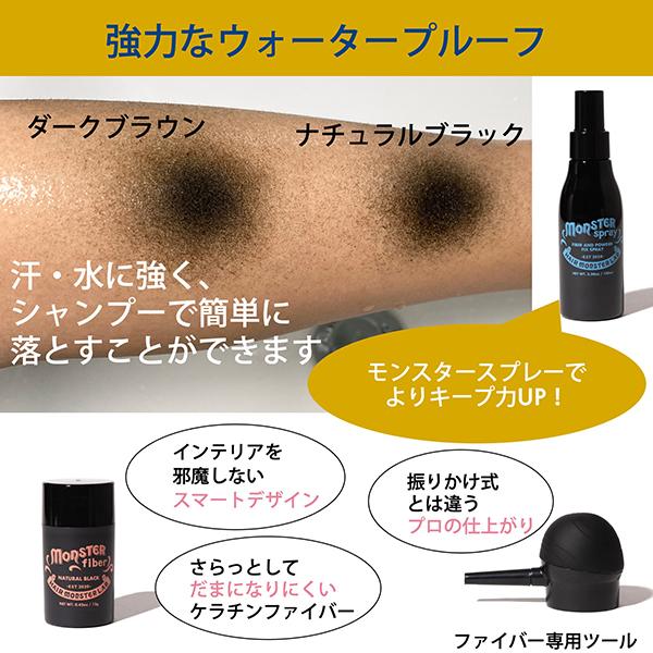 hair monster lab モンスターファイバー(ナチュラルブラック) 12g