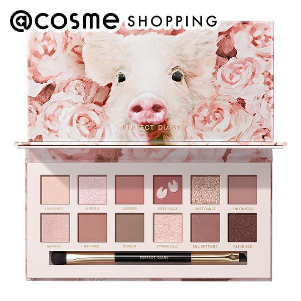 Perfect Diary 12色動物アイシャドウパレット(ローズピンク) 14.4g の商品画像