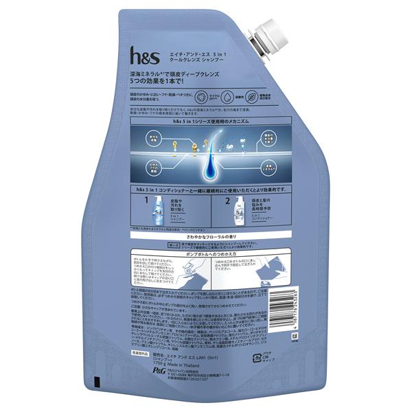 h＆s(エイチ アンド エス) 5in1 クールクレンズ シャンプー(詰