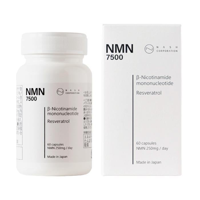 【最安値】4個セット　NMN サプリ　7500mg 西海製薬 ナッシュ NMN 7500 125mg/粒 60粒 サプリ 日本製 国産 サプリメント