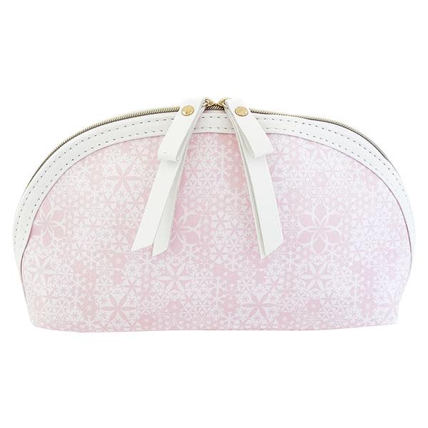 DECORTE コスメデコルテ フェイスパウダー柄ラウンドポーチ(001)(W_50