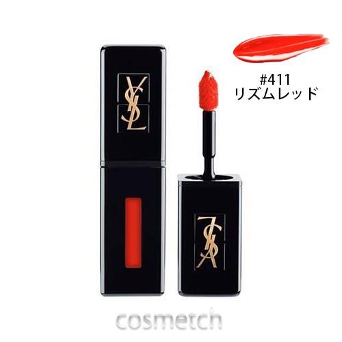 イヴサンローラン ルージュ ピュールクチュール ヴェルニ ヴィニルクリーム 411 リズムレッド 口紅 リップカラー 海外コスメ 香水専門店コスメっち 通販 Yahoo ショッピング