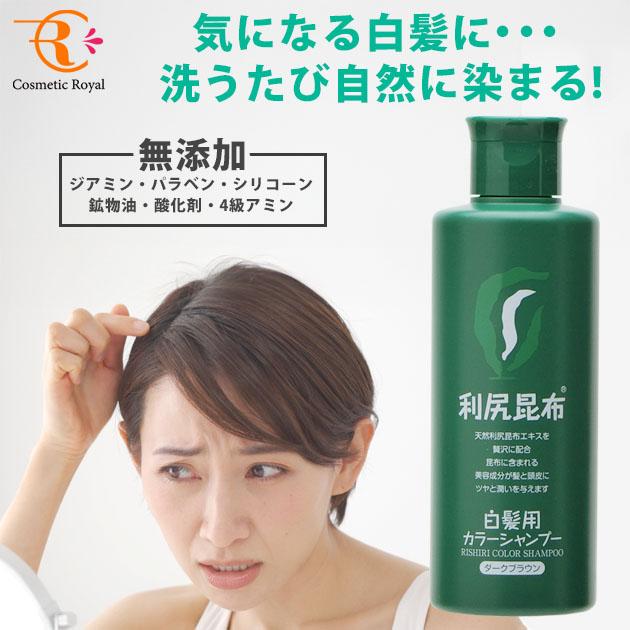 利尻 利尻 カラーシャンプー（白髪用） ダークブラウン 200mL