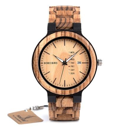 木製 腕時計 クォーツ ウッド  ルミナスハンズ メンズ ボボバード 男性 BOBO BIRD MEN'S Watch Wood｜cosmevivi｜02