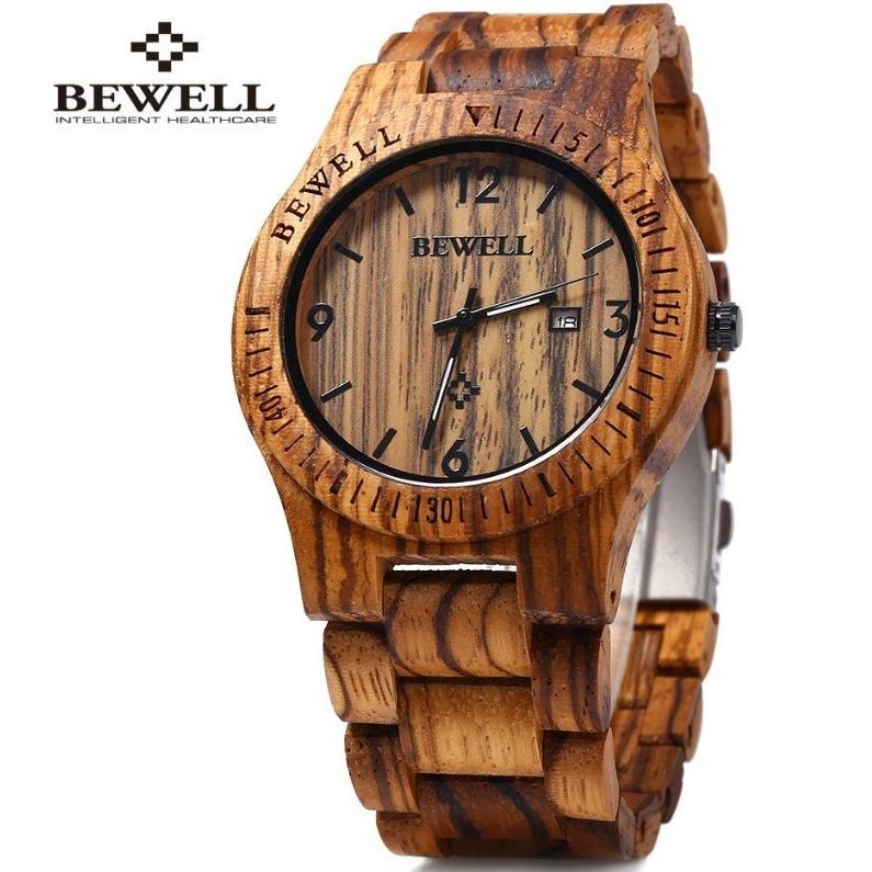 木製 腕時計 クォーツ ウッド ウォッチ メンズ 軽量 防水 男性 BEWELL MEN'S Watch Wood :za-062:コスメ美美