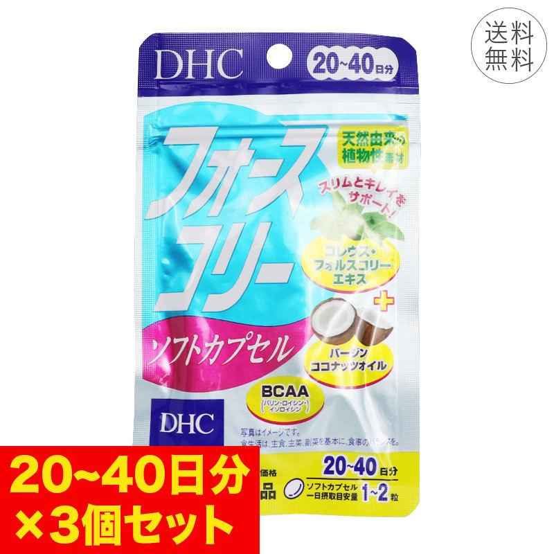 3個セット DHC フォースコリー 20〜40日分 ソフトカプセル 1日1~2粒 サプリメント 健康食品 フォルスコリ― ダイエット 除脂肪体重  ハーブ