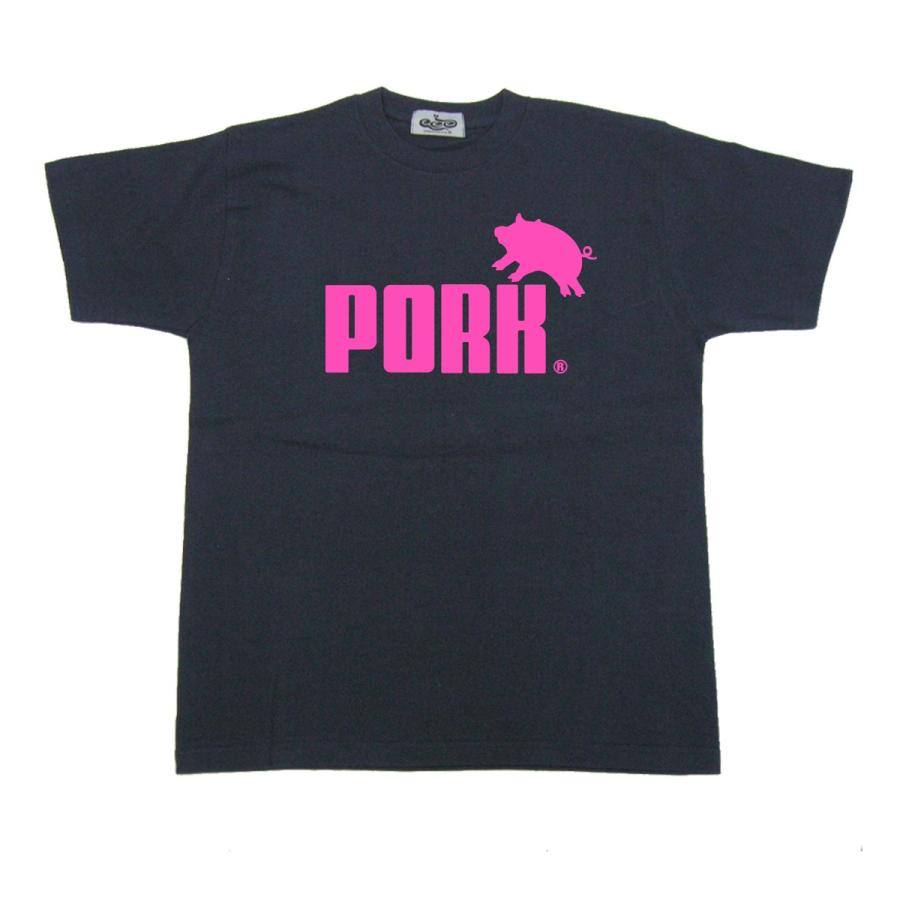 おもしろ Tシャツ パロディ「PORK」｜cosmic-world