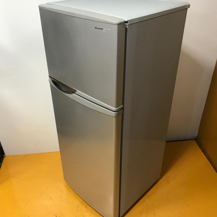 SHARP 【中古】冷蔵庫 118L 2ドア シャープ SJ-H12W-S 2013年製