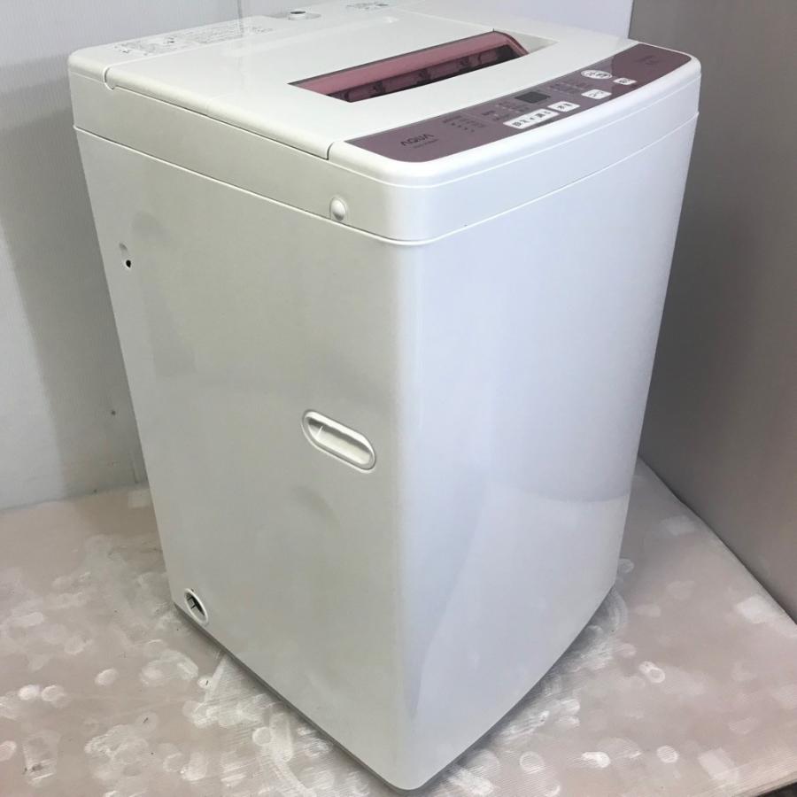 中古 6.0kg 全自動洗濯機 ハイアール（アクア） ピンクカラー AQW-KS6E 2016年製 美品 希少