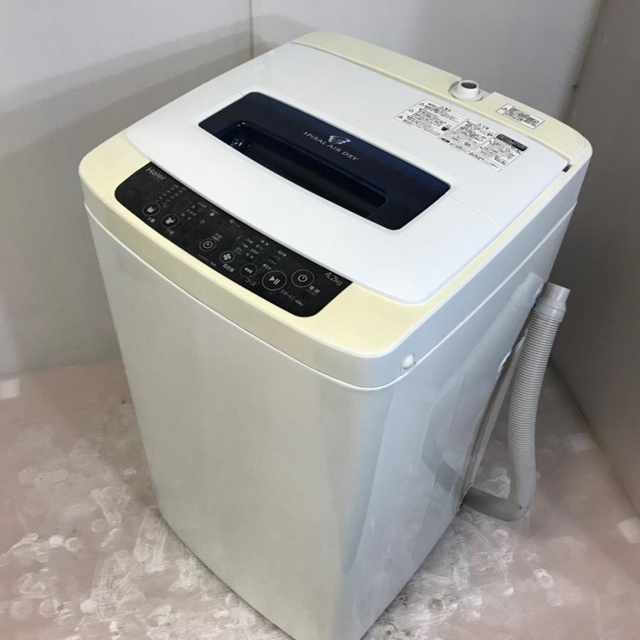 中古 洗濯機 4.2kg ハイアール JW-K42H-K 2014年製 ワンルームなどに 