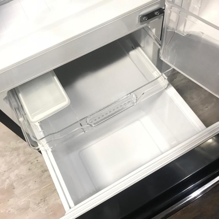 ハイセンス　冷蔵庫　HR-D15AB　2017年式　150L　中古品 HR-D15AB 冷蔵庫 パールブラック [150L /2ドア /右開きタイプ] 【お