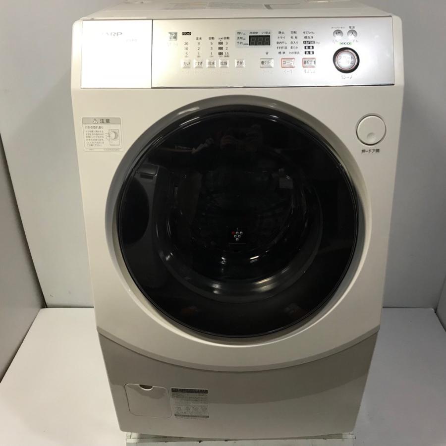 日本最大の SHARP ドラム式 プラズマクラスター 洗濯9.0kg乾燥6.0kg 中古 洗濯機
