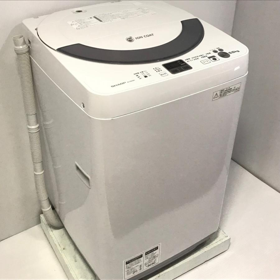 SHARP（シャープ） 中古 5.5kg 全自動洗濯機 Ag+イオン ES-GE55N-S 