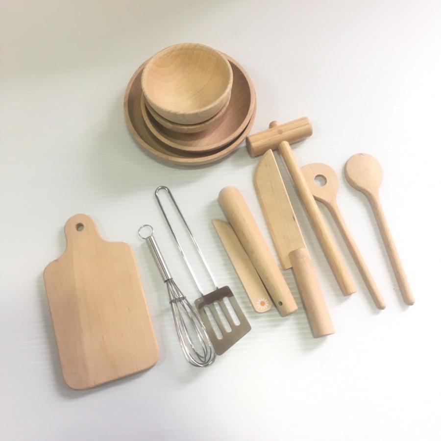 Glueckskaefer グリュックスケーファー　おままごとキッチンセット 中古 Gluckskafer グリュックスケーファー 木製ままごとキッチン
