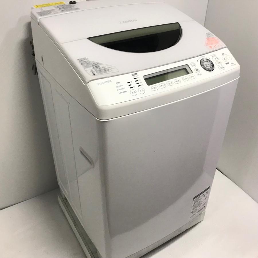 中古 洗濯8.0kg乾燥4.5Kg 全自動洗濯乾燥機 東芝 ZABOON AW-80SVM 2013年製 自動お掃除搭載 インバーター