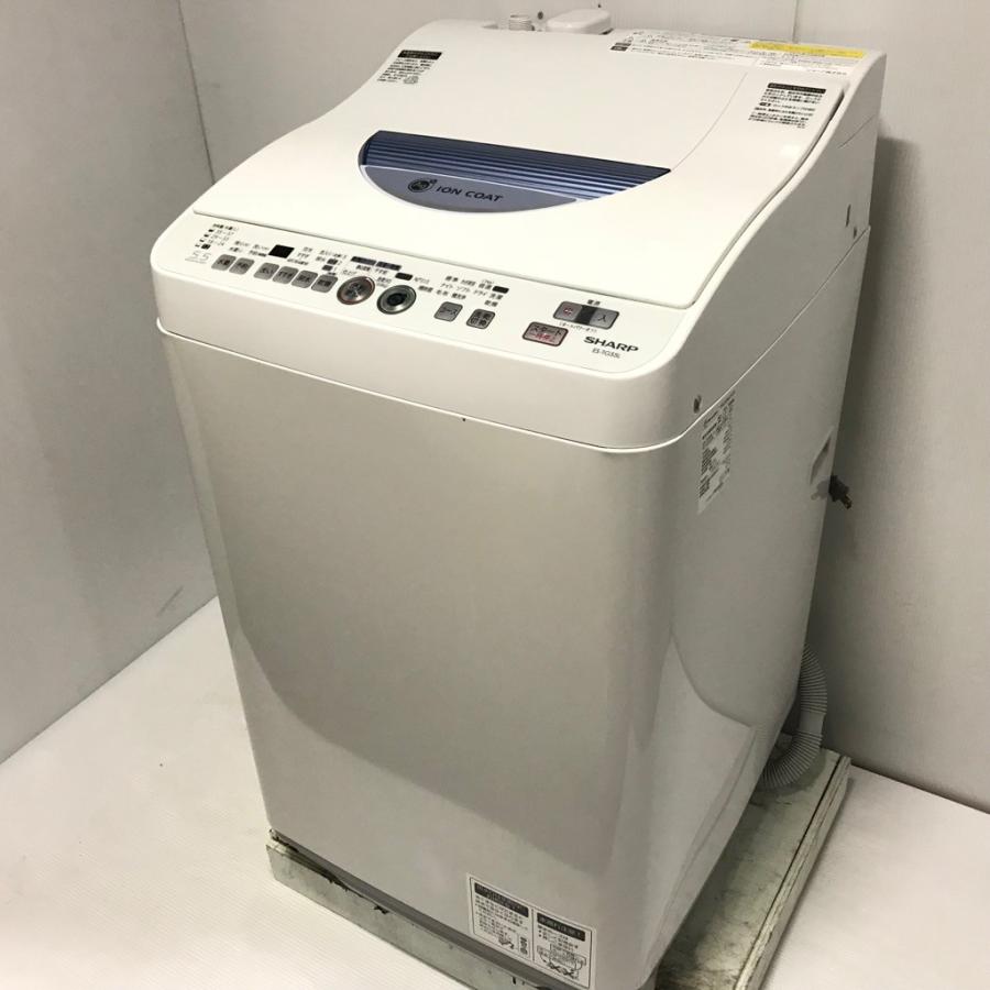 SHARP 中古 人気縦型洗濯乾燥機 シャープ ES-TG55L-A 洗濯5.5kg