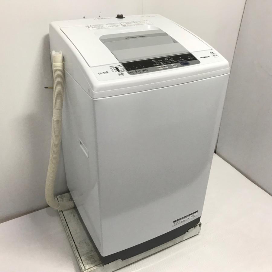 日立（HITACHI） 中古 全自動洗濯機 送風乾燥 7.0kg 白い約束 ア