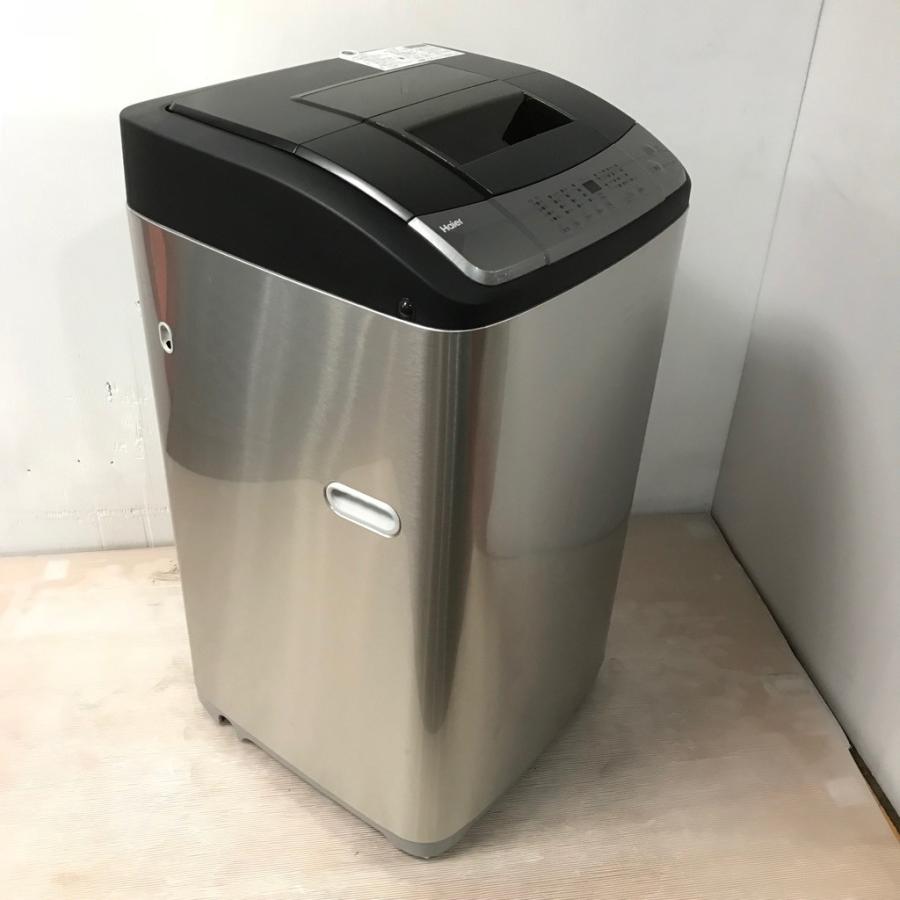 中古 5.5kg 簡易乾燥機能付き 全自動洗濯機 ハイアール JW-XP2KD55E 2018年製 ステンレスブラック 高年式 希少