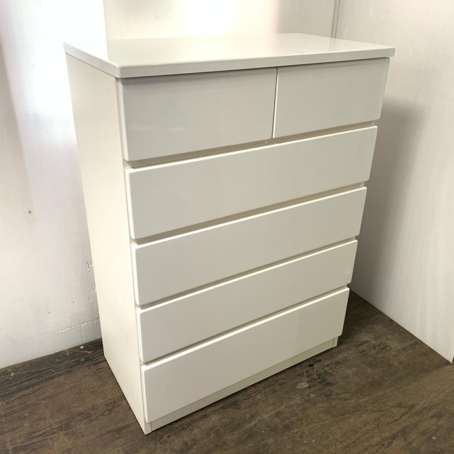 ハイチェスト 整理タンス ホワイト 中古 中古 店舗近郊送料格安 5段チェスト 整理タンス ホワイトカラー WH 白