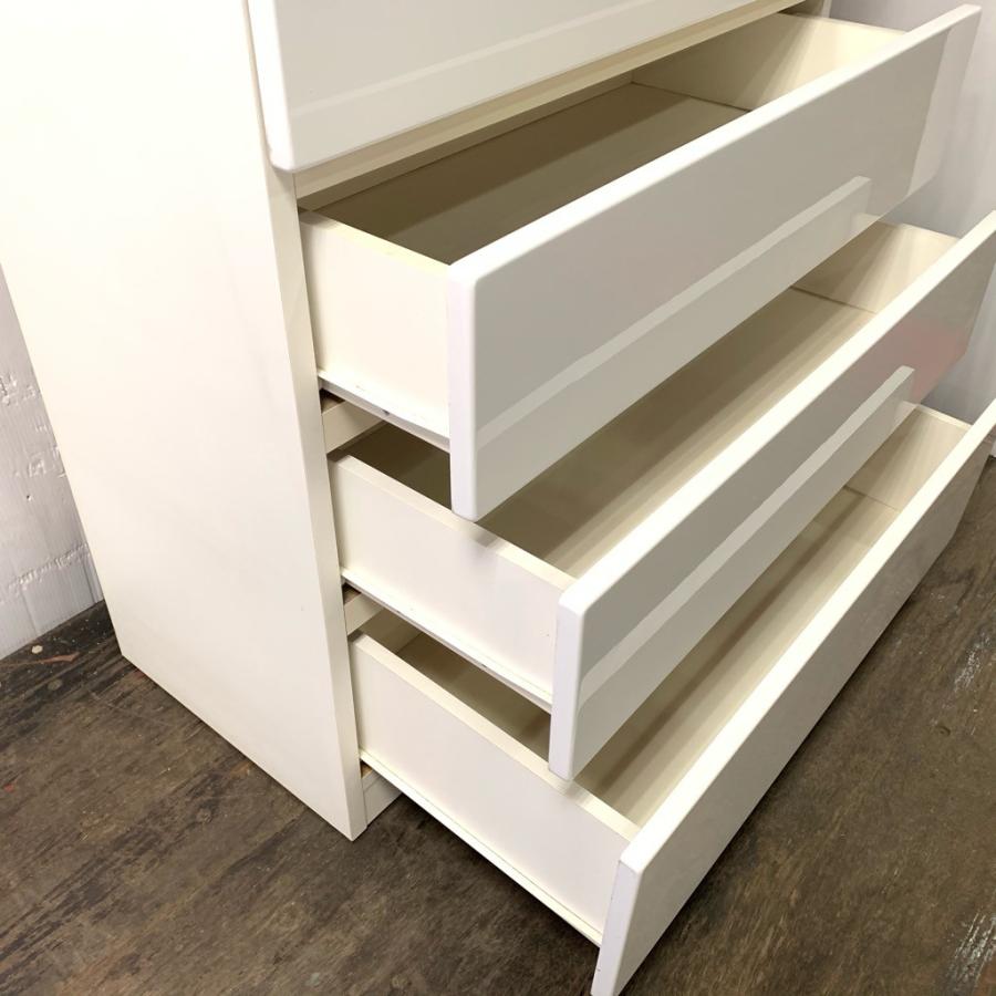 中古 店舗近郊送料格安 5段チェスト 整理タンス ホワイトカラー WH 白