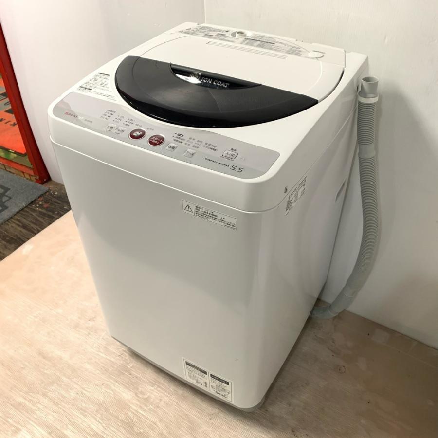 SHARP 中古 5.5kg 全自動洗濯機 Ag+ シャープ ES-GE55K-B 2011年 SHARP 中古 5.5kg 全自動洗濯機 Ag+ シャープ ES-GE55K-B 2011年